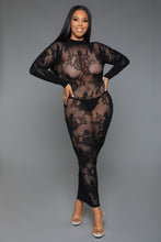 Load image into Gallery viewer, Long Sleeve Innocent Touch Laced Dress