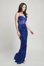 Load image into Gallery viewer, Cecily Teddy Velvet Corset Maxi Dress