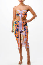 Load image into Gallery viewer, Adjustable Ruching Midi Skirt Set