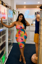 Load image into Gallery viewer, 🌴 Tropical Summer Bodycon Dress