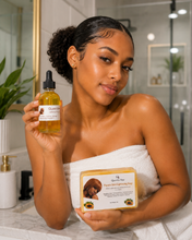 Load image into Gallery viewer, Lightening Body Oil + Papaya Skin Lightening Soap Bundle