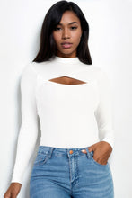 Load image into Gallery viewer, Front Cutout Long Sleeve Bodysuit