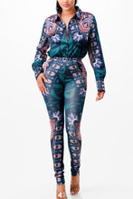 Load image into Gallery viewer, Shirt Blouse Top And Bottom Set