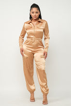 Load image into Gallery viewer, Front Zipper Pockets Top And Pants Jumpsuit
