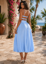 Load image into Gallery viewer, Queenvee Elegant Ruched A Line Dress
