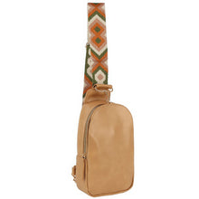 Load image into Gallery viewer, Smooth Zipper Sling Crossbody With Guitar Strap
