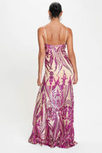 Load image into Gallery viewer, Spaghetti Strap Art Deco Sequins Maxi Dress
