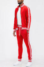 Load image into Gallery viewer, Track Set Velour Status Print Suit
