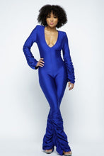 Load image into Gallery viewer, Good Shape Yoga Shoulder Padded Ruched Stacked Jumpsuit
